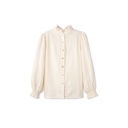 RUFFLE NECK BLOUSE WITH FULL SLEEVE