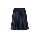 ELASTIC WAIST BOX PLEATED SKIRT