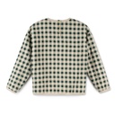 Quilted Gingham Sweat Top
