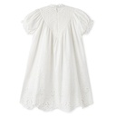 EYELET V YOKE DRESS