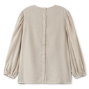 LINEN BLOUSE WITH TUCKS