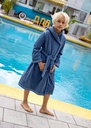 HOODED WRAP SWIM ROBE