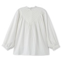 EYELET V YOKE BLOUSE