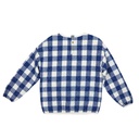 PLAID QUILTED SWEATSHIRT