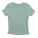 STRIPED RIBBED SHORT SLEEVE TSHIRT