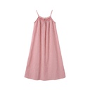 STRIPED MAXI DRESS WITH SMOCKING