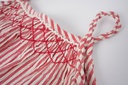 STRIPED MAXI DRESS WITH SMOCKING