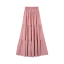 STRIPED TIERED MAXI SKIRT