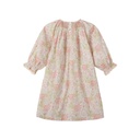 SMOCKED HIGH YOKE FLORAL DRESS