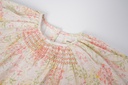SMOCKED HIGH YOKE FLORAL DRESS