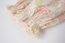 SMOCKED HIGH YOKE FLORAL DRESS