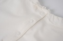 Short Sleeve Onesie With Ruffle Neck