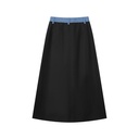 COLORBLOCK A-LINE SKIRT WITH POCKETS