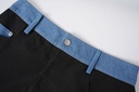 COLORBLOCK A-LINE SKIRT WITH POCKETS