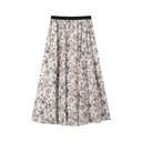 FLORAL SKIRT WITH SIDE TIE