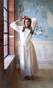 CIRCLE SKIRT WITH CENTER BUTTONS