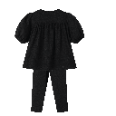 HIGH YOKE TUCKS ROBE SET