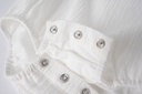 LINEN ROMPER WITH SMOCKING