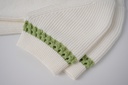 SHORT SLEEVE SWEATER WITH CONTRAST EDGING