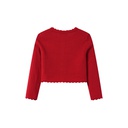 CARDIGAN WITH SCALLOPED EDGING