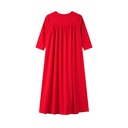 HIGH YOKE TUCKS MAXI DRESS