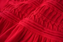 HIGH YOKE TUCKS MAXI DRESS