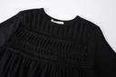 HIGH YOKE TUCKS MAXI DRESS