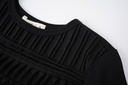 HIGH YOKE TUCKS MAXI DRESS