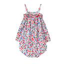 FLORAL SMOCKED BLOOMER SET