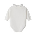 RUFFLE COLLAR SWEATER ONESIE