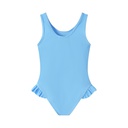 CENTER HEART BATHING SUIT WITH RUFFLE