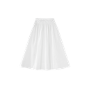 Midi Circle Skirt With Side Tie