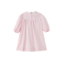 Embroidered Collar High Yoke Dress