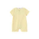 Pintuck Romper With Collar