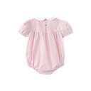 Embroidered Collar Romper