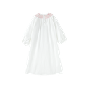 Linen Dress With Floral Smocking