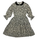 PETERPAN COLLAR PLEATED DRESS