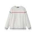 SWEATSHIRT WITH COLORED PIPING
