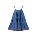 DENIM TIERED JUMPER