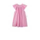 LINEN PINK JUMPER WITH SMOCKING