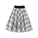 PLAID YOKE CIRCLE SKIRT