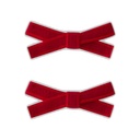 SMALL WOOL HAIRBOWS