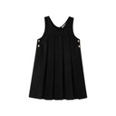 V NECK PLEATED JUMPER
