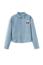 Teen Shirt With Embroidered Cherry