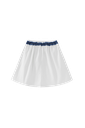 Circle Skirt With Contrasting Smocked Waist