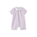 Pintuck Romper With Collar