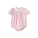 Embroidered Collar Romper