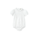 Ruffle Collar Pintuck Romper