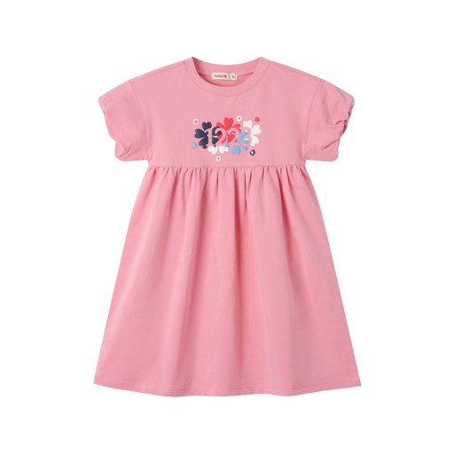 CAP SLEEVE DRESS WITH FLOWERS