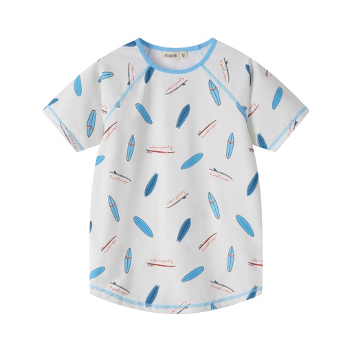 [S25-SBTB501-AM] SURFBOARD PRINT SWIM SHIRT